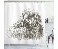Eagle Wildlife Art Shower Curtain