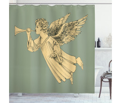 Flying Angel Art Shower Curtain