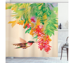 Colibri Exotic Tree Shower Curtain