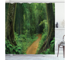 Jungle Forest Trees Shower Curtain