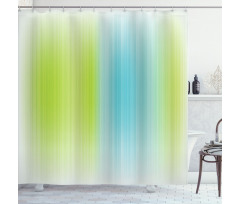 Digital Stripes Vertical Shower Curtain