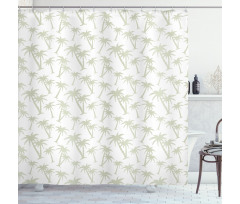 Tropic Coconut Palms Shower Curtain