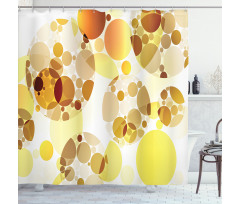 Graphic Polka Dots 50s Shower Curtain