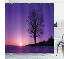 Sunset Nature Landscape Shower Curtain