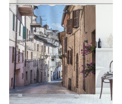 Italian Town Street Shower Curtain