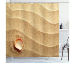 Seashells Yellow Sand Shower Curtain