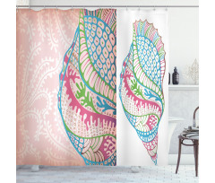 Seashells Ornate Vivid Shower Curtain