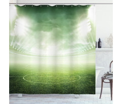 Stadium Arena Football Shower Curtain