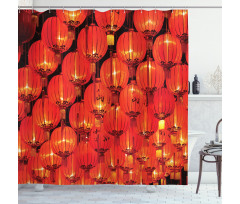 Chinese Lantern Festival Shower Curtain