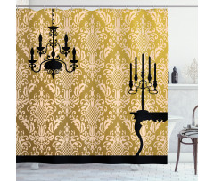 Victorian Style Room Shower Curtain