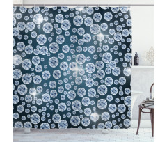 Reflections of Diamond Shower Curtain
