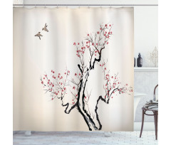 Classical Asian Shower Curtain