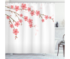 Cherry Blossom Artwork Shower Curtain