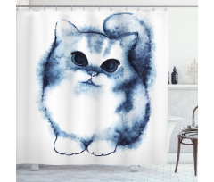 Cat Kitty Kids Design Shower Curtain