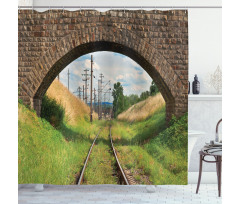 Bridge Railway Tranquil Shower Curtain