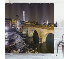 Roman Bridge Shower Curtain