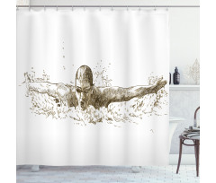 Olympics Swimming Shower Curtain