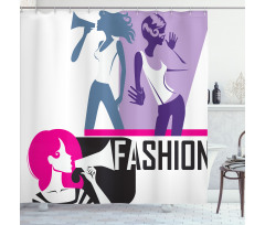 Modern Lady Fashion Shower Curtain