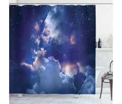 Astronomy Stars Space Shower Curtain
