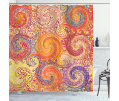 Grunge Sun Boho Shower Curtain