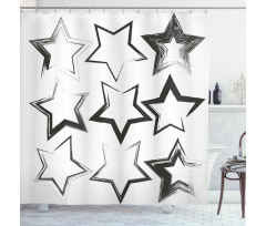 Grunge Art Design Shower Curtain