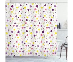 Tulips Spring Romantic Shower Curtain