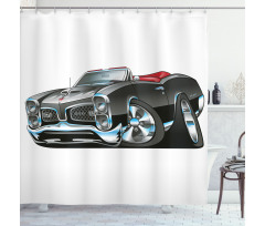 Nostalgic Sports Car Shower Curtain