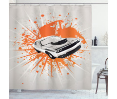 Classic Sports Car Shower Curtain