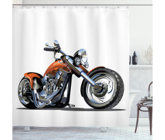 Motorbike Adventure Shower Curtain