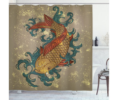 Koi Fish Art Shower Curtain