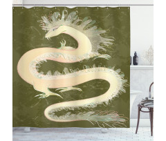 Chinese Dragon Eastern Shower Curtain