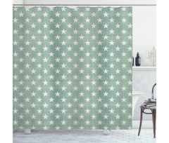 Classic Style Stars Shower Curtain