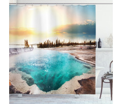 Park Earth Shower Curtain