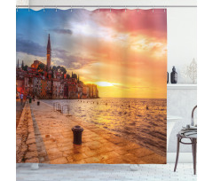 Sunset Seashore Coast Shower Curtain