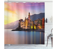 Old Mediterranean Town Shower Curtain