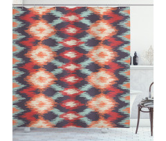 Oriental Weaving Style Shower Curtain