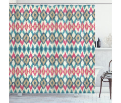 Handmade Triangle Boho Shower Curtain