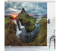 Cascade Stream Wildlife Shower Curtain