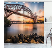 Sunset Evening View Shower Curtain