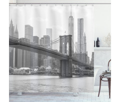 Brooklyn Bridge USA Shower Curtain