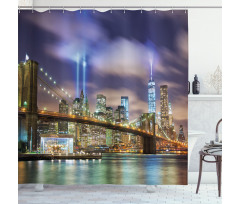 Manhattan Skyline USA Shower Curtain