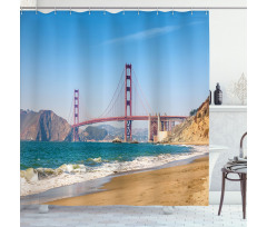 Coastline Seascape Ocean Shower Curtain