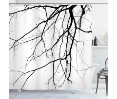 Leafless Tree Shower Curtain