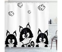 3 Kittens Shower Curtain