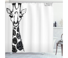 Safari Giraffe Shower Curtain
