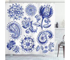 Watercolor Mandala Shower Curtain