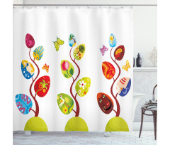 Magic Tree Easter Theme Shower Curtain