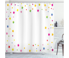 Vivid Stars Design Shower Curtain