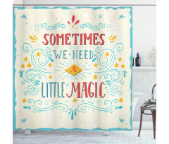 Magic Words Art Shower Curtain