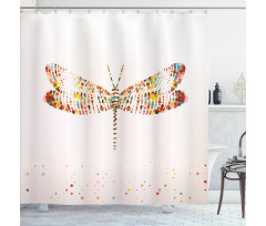 Majestic Dragonfly Art Shower Curtain